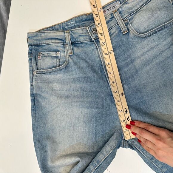 AG Adriano Goldschmied Jeans Women's 31 Etta High Waist Wide Leg Crop Rave Boho - Picture 7 of 15